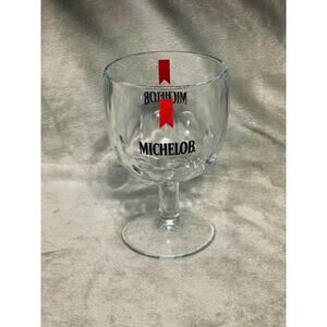 Vintage Michelob Glass 16oz Footed Goblet (1970s)- EXCELLENT